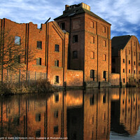 Buy canvas prints of Old canal factory by Keith McManus