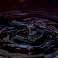 Buy canvas prints of Water droplet by Keith McManus