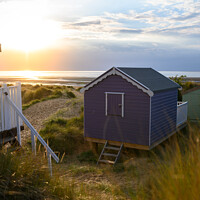 Buy canvas prints of Beach huts, Hunstanton Norfolk by Carl Howell