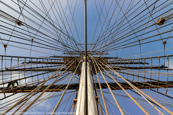The Cutty Sark of ropes Picture Board by Norbert David