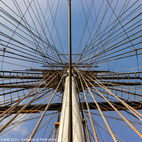 Buy canvas prints of The Cutty Sark of ropes by Norbert David
