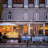 Buy canvas prints of Sintra Cafe Life by Daniel Child