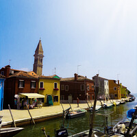 Buy canvas prints of Burano Canal #1 by Jules D Truman