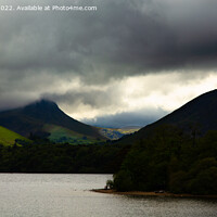 Buy canvas prints of Stormy skies over Derwent Water by Jules D Truman
