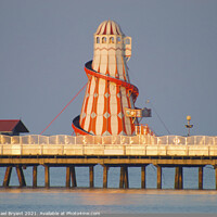 Buy canvas prints of Sunrise at clacton pier by Michael bryant Tiptopimage