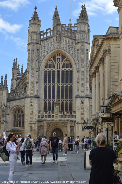Bath Abbey Picture Board by Michael bryant Tiptopimage