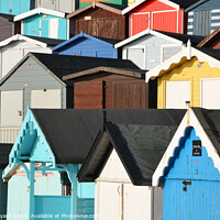 Buy canvas prints of Beach huts at Walton on the naze by Michael bryant Tiptopimage
