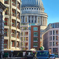 Buy canvas prints of St Paul's cathedral  by Michael bryant Tiptopimage