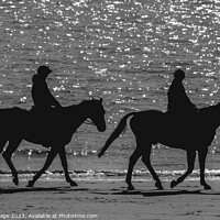 Buy canvas prints of Horses on the beach by Michael bryant Tiptopimage