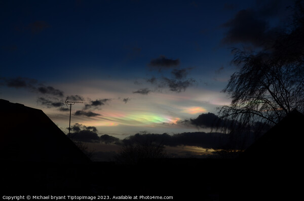 Nacreous cloud Picture Board by Michael bryant Tiptopimage