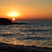 Buy canvas prints of Sunrise at clacton on sea by Michael bryant Tiptopimage