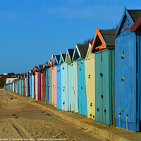 Buy canvas prints of Beach huts,holland on sea,essex by Michael bryant Tiptopimage