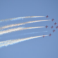Buy canvas prints of Red arrows by Michael bryant Tiptopimage