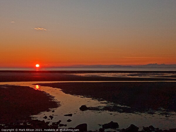August Solway Sunset  Picture Board by Mark Ritson