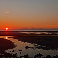 Buy canvas prints of August Solway Sunset  by Mark Ritson