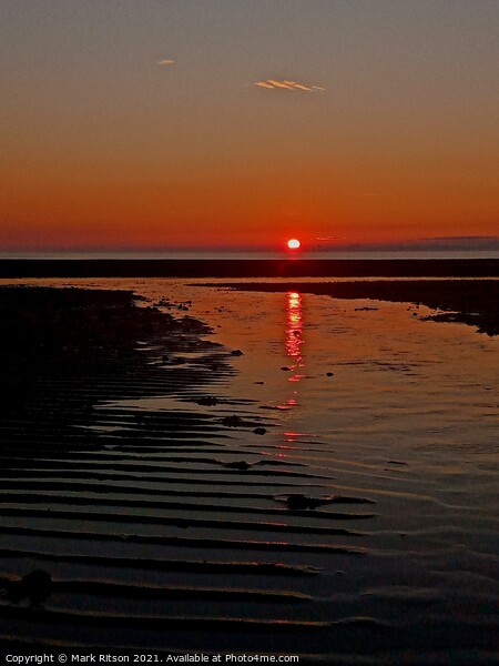 Low tide Solway sunset  Picture Board by Mark Ritson