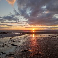Buy canvas prints of Solway Sunset by Mark Ritson