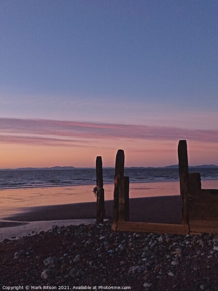 Groyne at dusk Picture Board by Mark Ritson