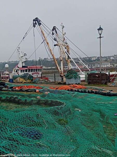 Trawler and Nets  Picture Board by Mark Ritson
