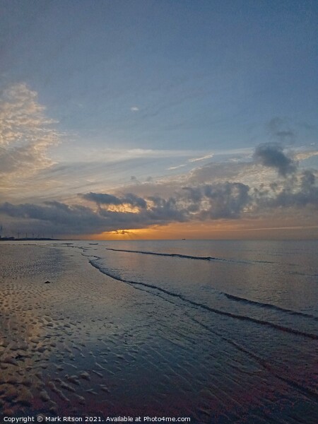 Calm  Sea Sunset  Picture Board by Mark Ritson