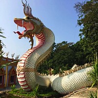 Buy canvas prints of Thai Buddhist Serpent by Mark Ritson