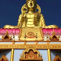 Buy canvas prints of Buddhist Monument  by Mark Ritson