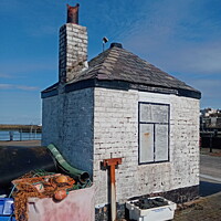 Buy canvas prints of Fisherman's Hut . by Mark Ritson