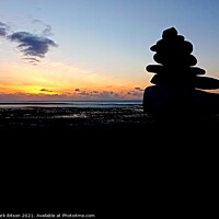 Buy canvas prints of Abstract Beach at Dusk  by Mark Ritson