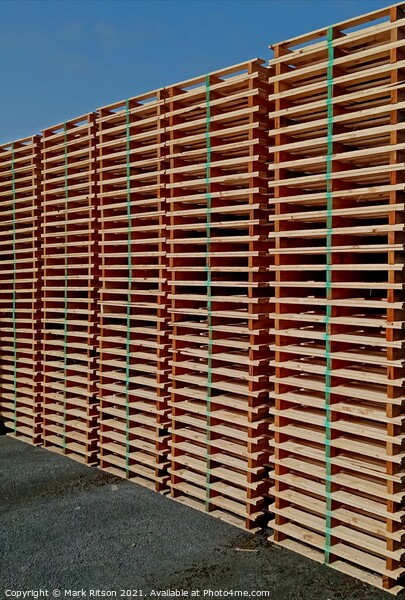 Rows of Pallets  Picture Board by Mark Ritson