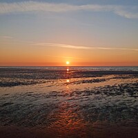 Buy canvas prints of Sunset on the Solway by Mark Ritson