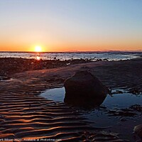 Buy canvas prints of Low Tide Sunset by Mark Ritson