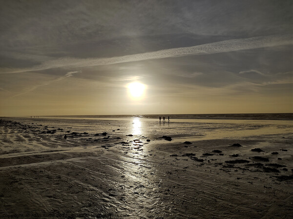 Winter Afternoon at Brean Down Beach, Somerset Picture Board by Allan Snow