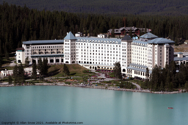 Fairmont Chateau Hotel - Lake Louise, Canada Picture Board by Allan Snow