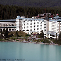 Buy canvas prints of Fairmont Chateau Hotel - Lake Louise, Canada by Allan Snow