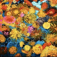 Buy canvas prints of Wild Flowers by Estelle Davies