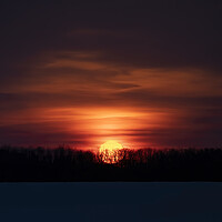 Buy canvas prints of A winter sunrise in Ottawa, Canada  by Jim Cumming