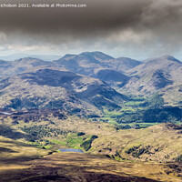 Buy canvas prints of The Lake District from Above by Daniel Nicholson
