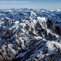 Buy canvas prints of Mont Blanc Massif, in the French Alps by Daniel Nicholson