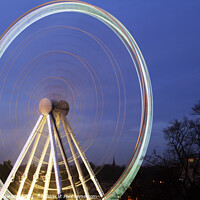 Buy canvas prints of The Wheel of York at Dusk by Mark Sunderland