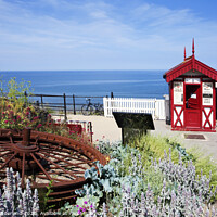 Buy canvas prints of Cliff Tramway Kiosk at Saltburn by the Sea by Mark Sunderland