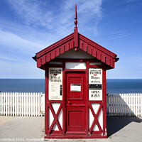Buy canvas prints of Cliff Tramway Kiosk Saltburn by the Sea by Mark Sunderland