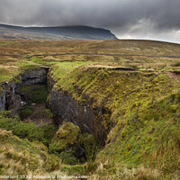 Buy canvas prints of Hull Pot and Pen Y Ghent Horton in Ribblesdale by Mark Sunderland