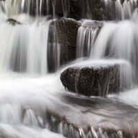 Buy canvas prints of Waterfall in Scaleber Beck below Scaleber Force Settle North Yorkshire by Mark Sunderland