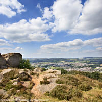 Buy canvas prints of Otley from The Chevin in Summer by Mark Sunderland