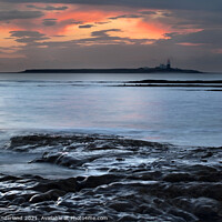 Buy canvas prints of Dawn Sky over Coquet Island from Amble by the Sea by Mark Sunderland