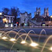 Buy canvas prints of Bootham Bar and York Minster by Mark Sunderland