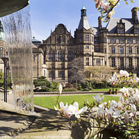 Buy canvas prints of Peace Garden and Town Hall at Sheffield by Mark Sunderland