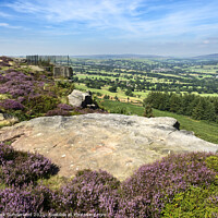 Buy canvas prints of View over Wharfedale from Woodhouse Crag by Mark Sunderland