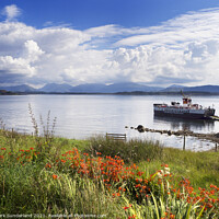 Buy canvas prints of CalMac Ferry at Achnacroish on Lismore by Mark Sunderland