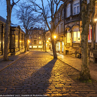 Buy canvas prints of Crown Place in Harrogate at Dusk by Mark Sunderland